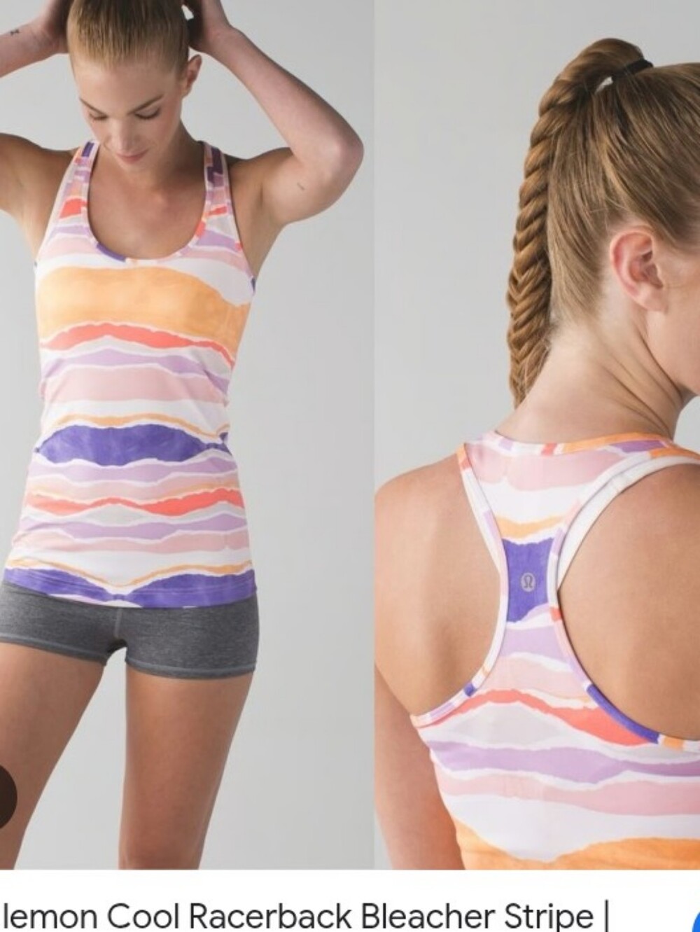 lululemon athletica Racerback Tank - Purple Pink Orange